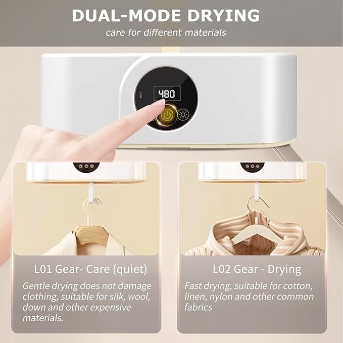 Portable Clothes Dryer - Laundry Apartments and Travelling, Hotel Room