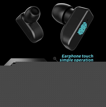 2 In 1 HI-FI Wireless Earphones Men Smart Watch